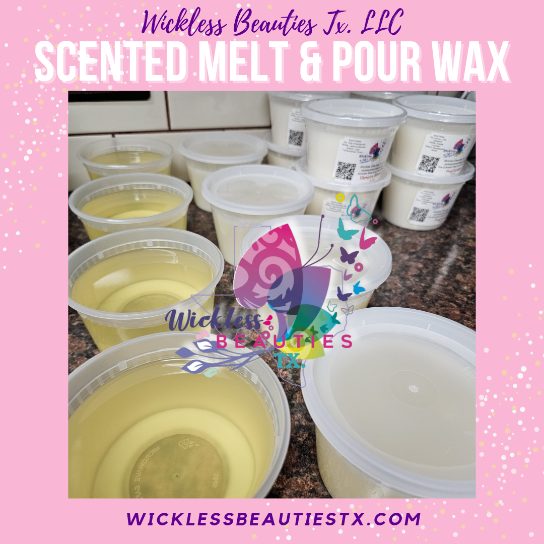 Volcano Capri Scented Melt & Pour Wax 12 oz. Wickless Beauties Tx. LLC