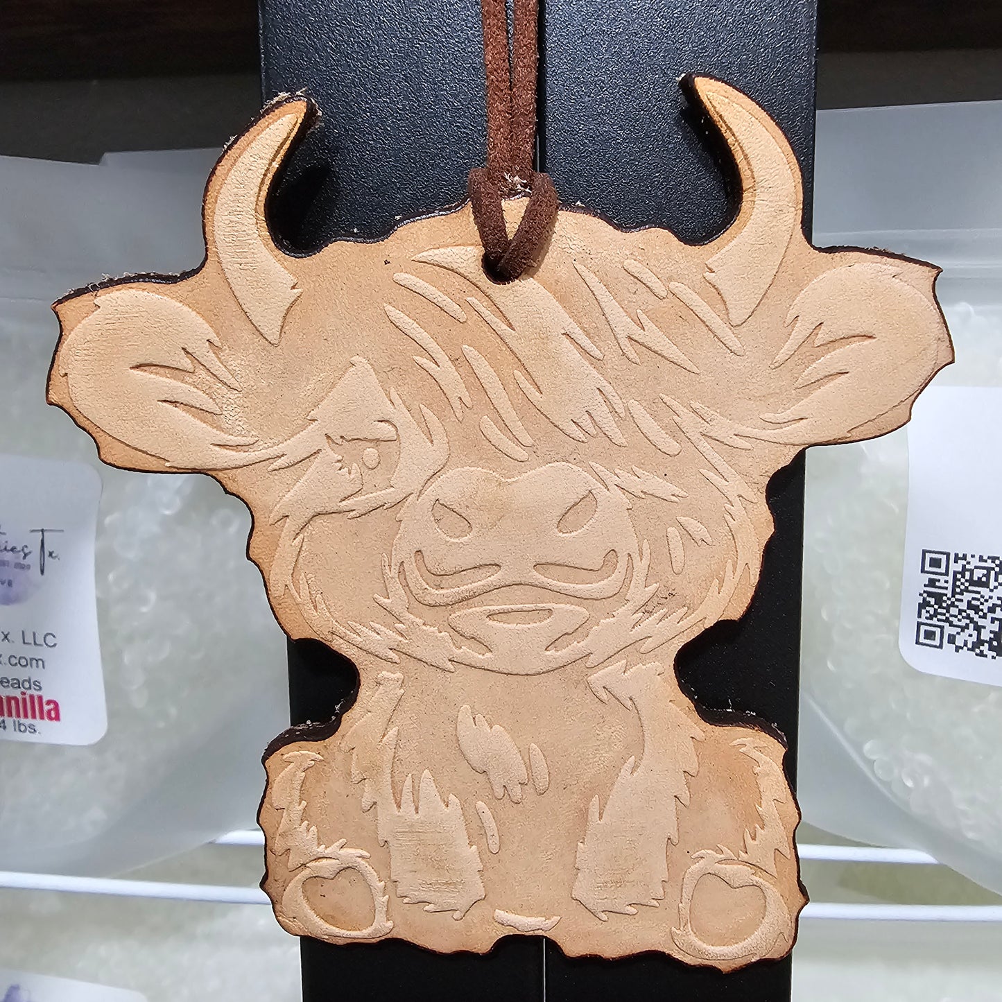 Highland / Leather Car Charm Freshie
