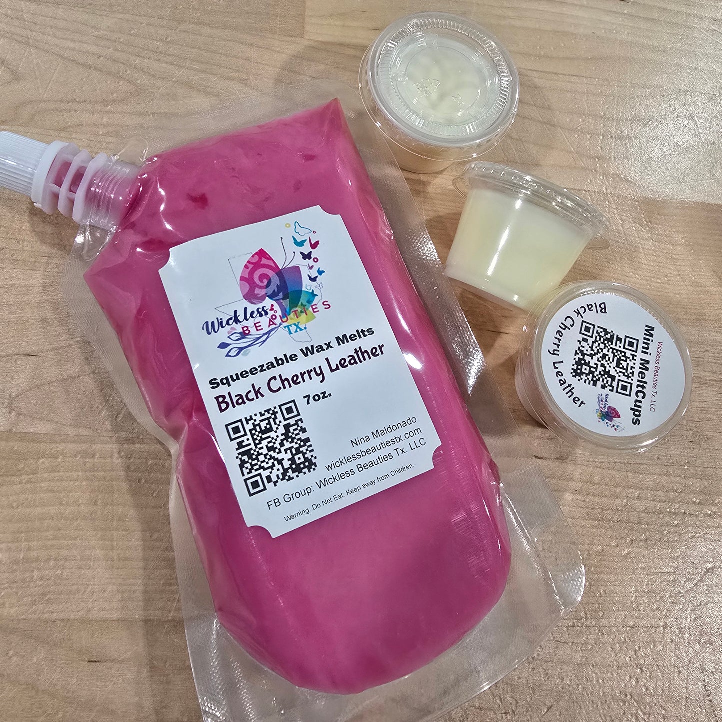 Black Cherry Leather Wax Melts Bundle