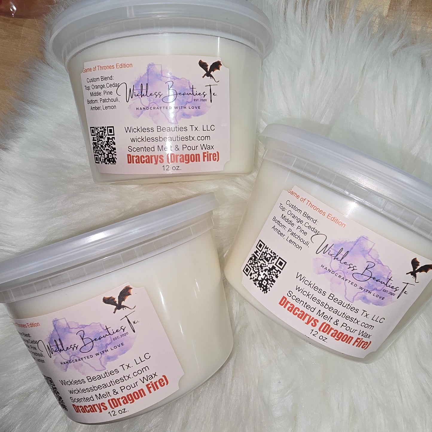Dracarys (Dragon Fire) Scented Melt & Pour Wax 12 oz.