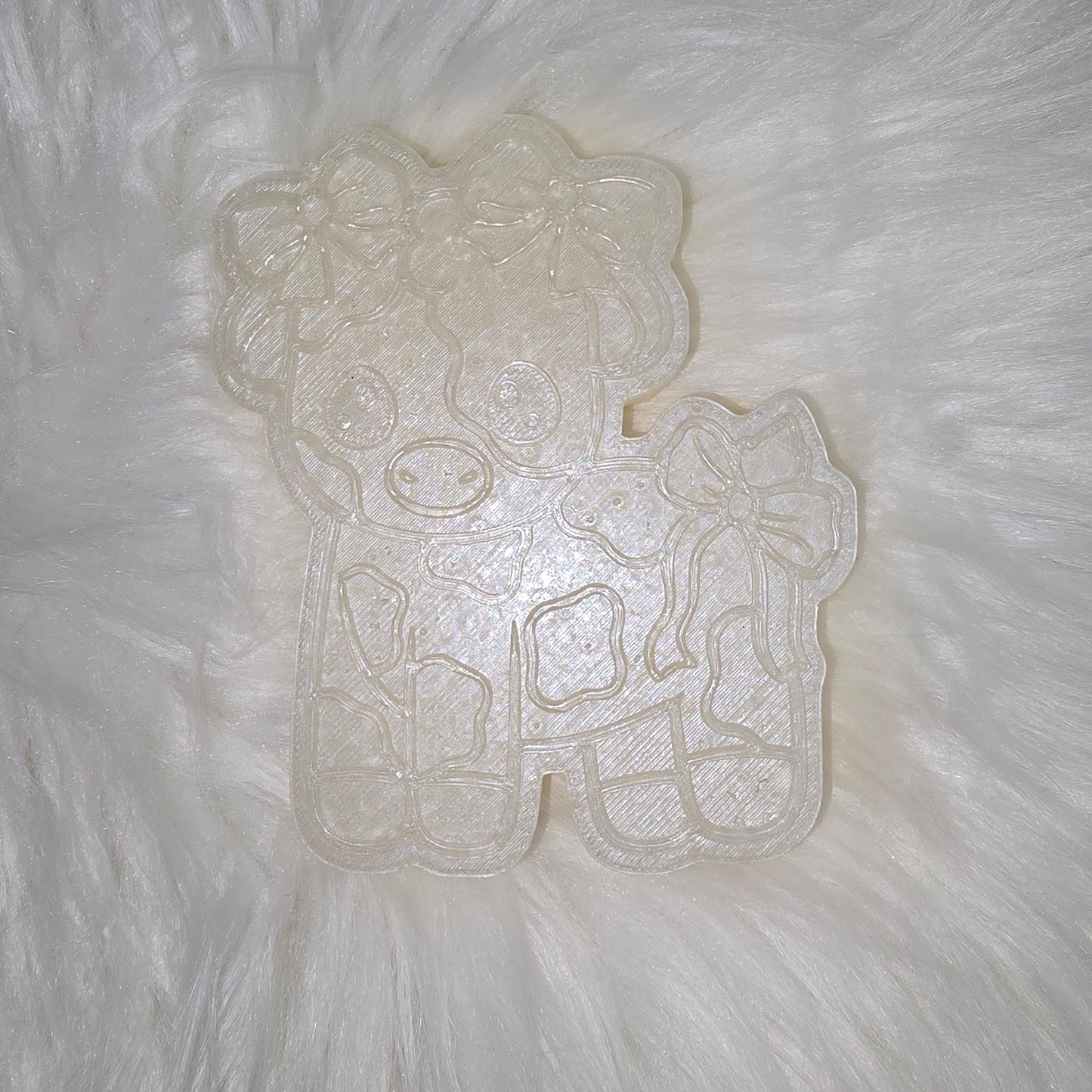 RTS - Cow w/Bows - Undecorated Car Freshie