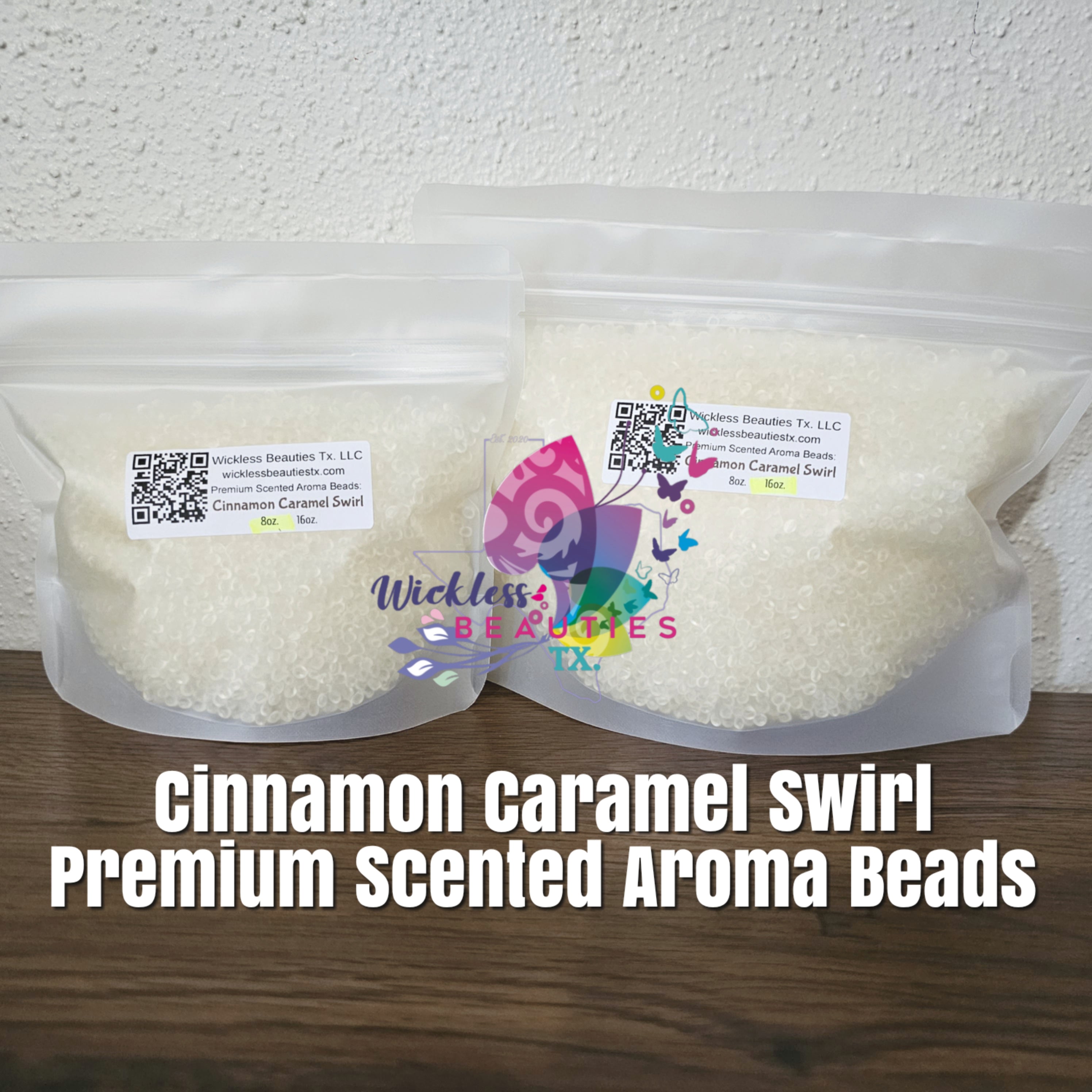 Cinnamon Caramel Swirl (BBW Type) Scented Aroma Beads Wickless