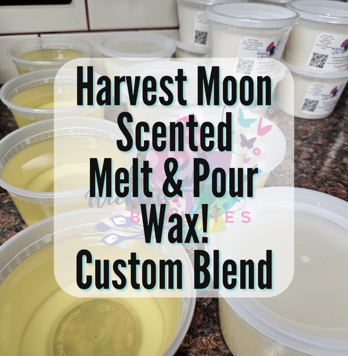 Harvest Moon Scented Melt & Pour Wax 12 oz./ Restock 7/1/25