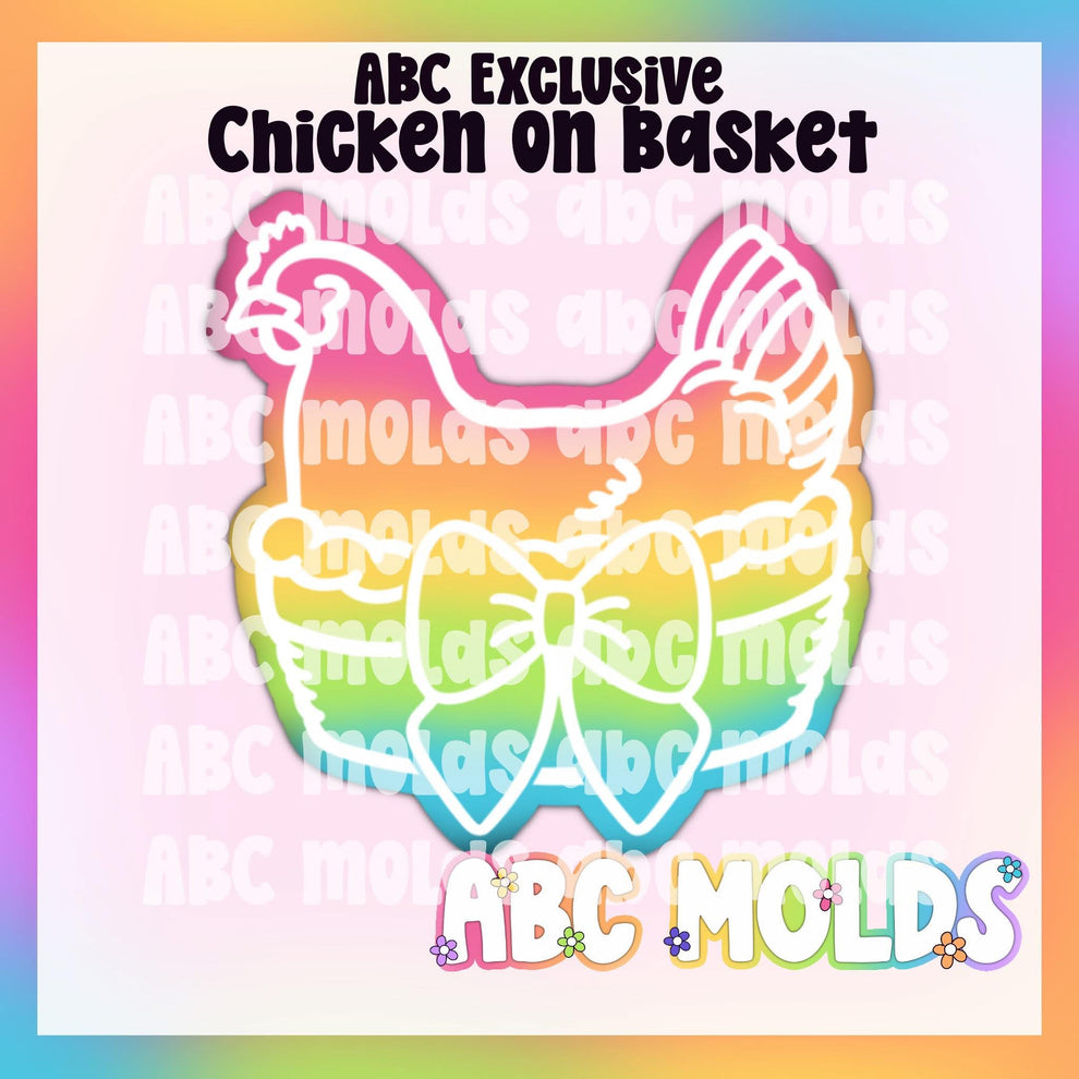 Chicken on Basket - Undecorated Car Freshie
