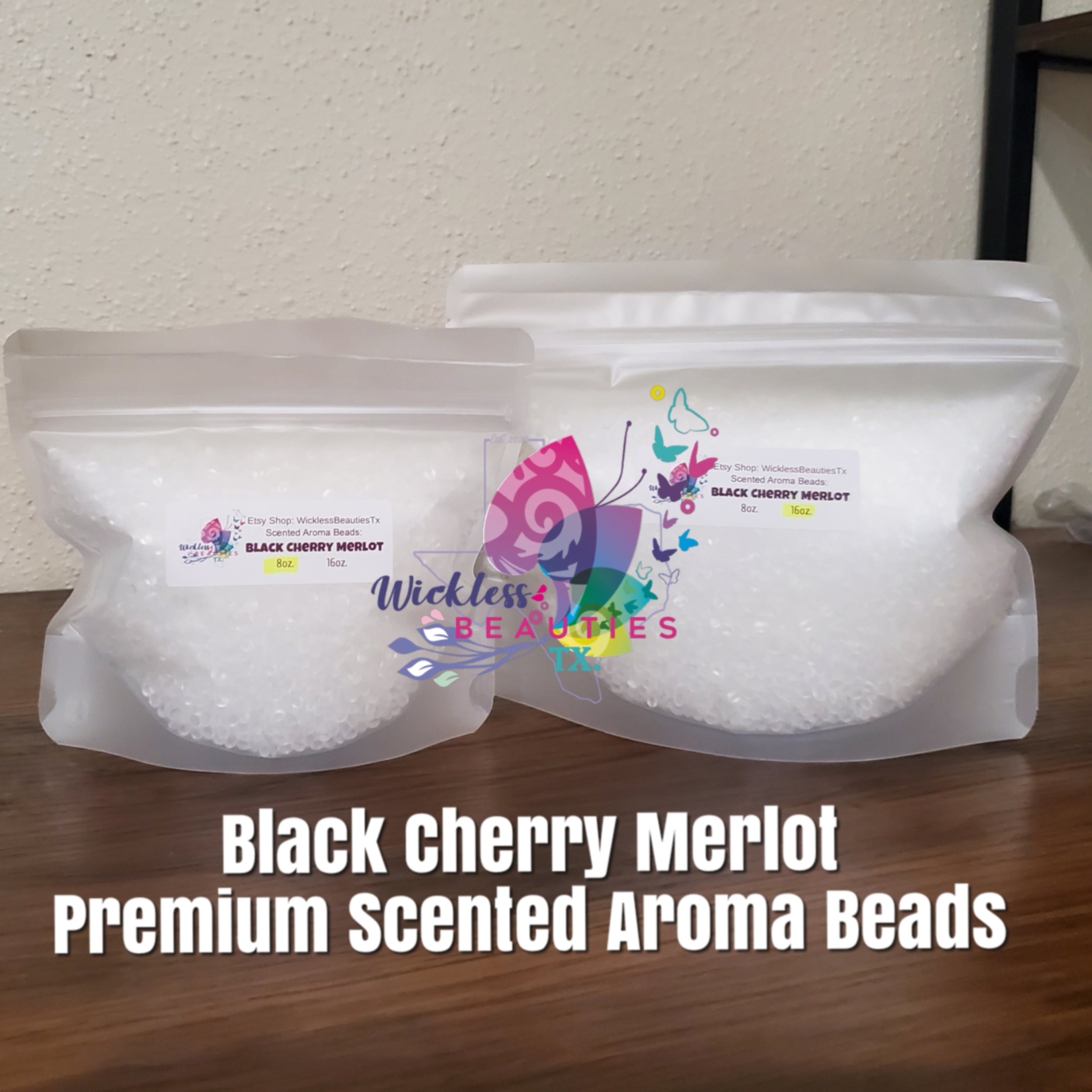 Black Cherry Merlot (BBW Type) Scented Aroma Beads Wickless Beauties