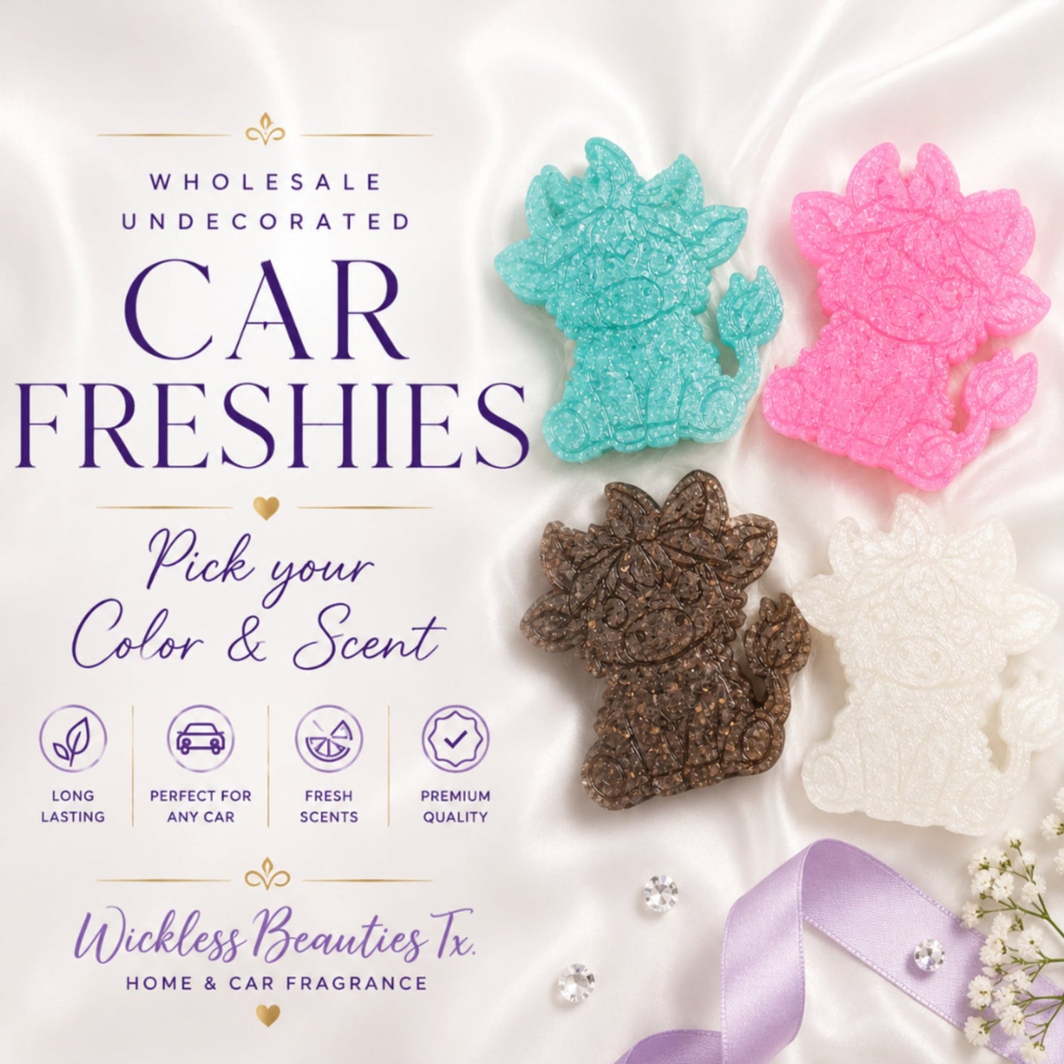Wholesale Undecorated/Pre-Made Car Freshies