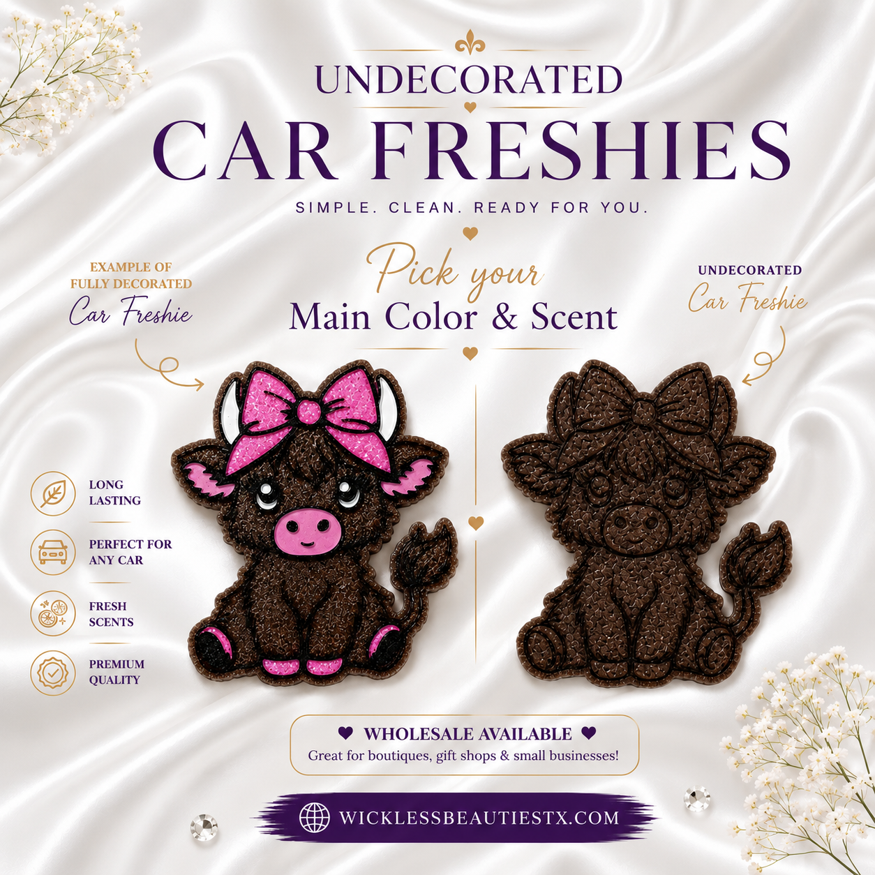 Undecorated Car Freshies