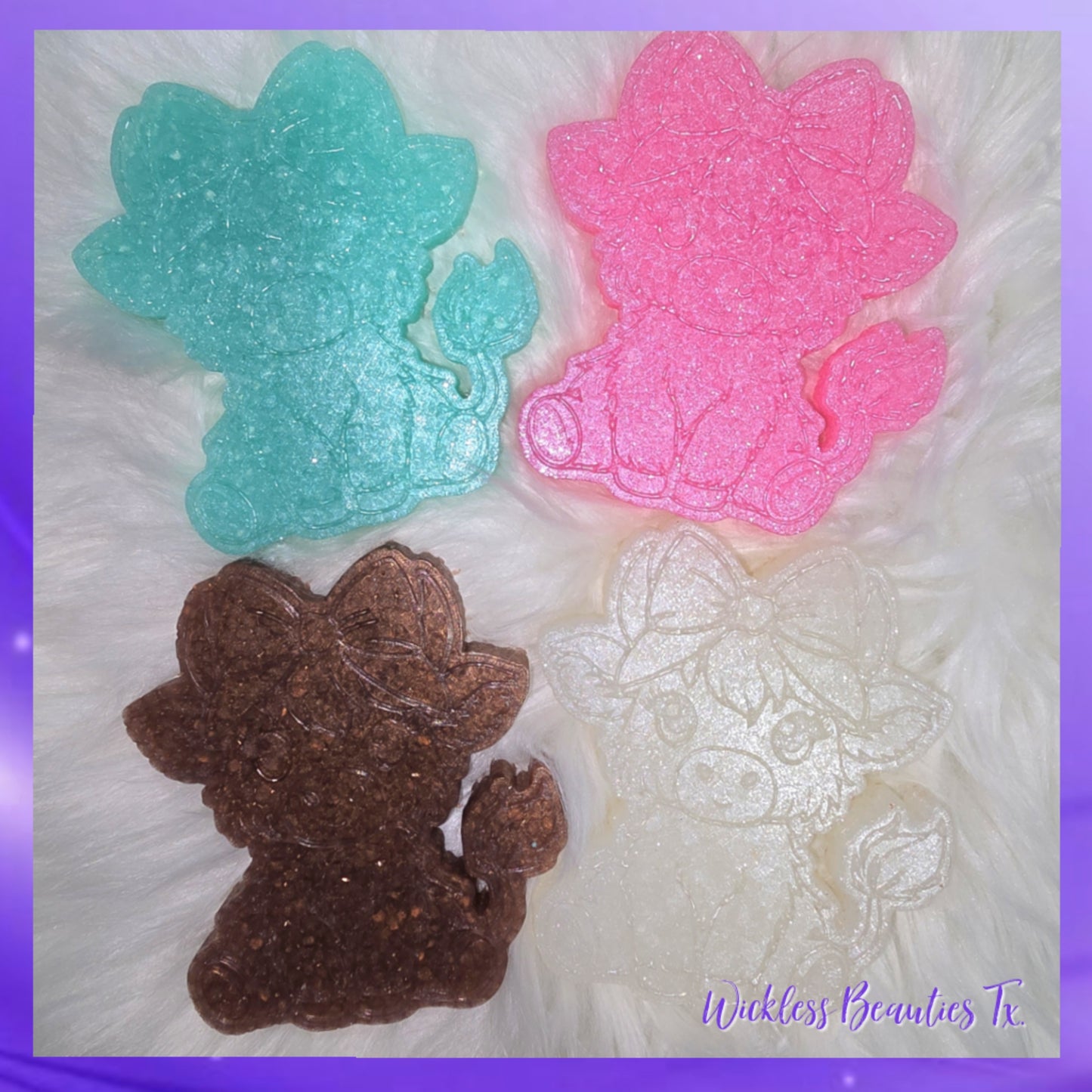 Highland Cow w/Bow - Undecorated Car Freshie