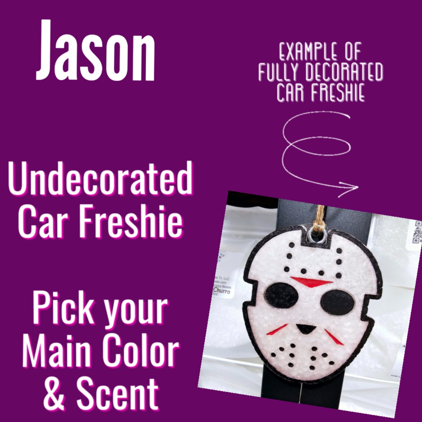 Jason - Undecorated Car Freshie