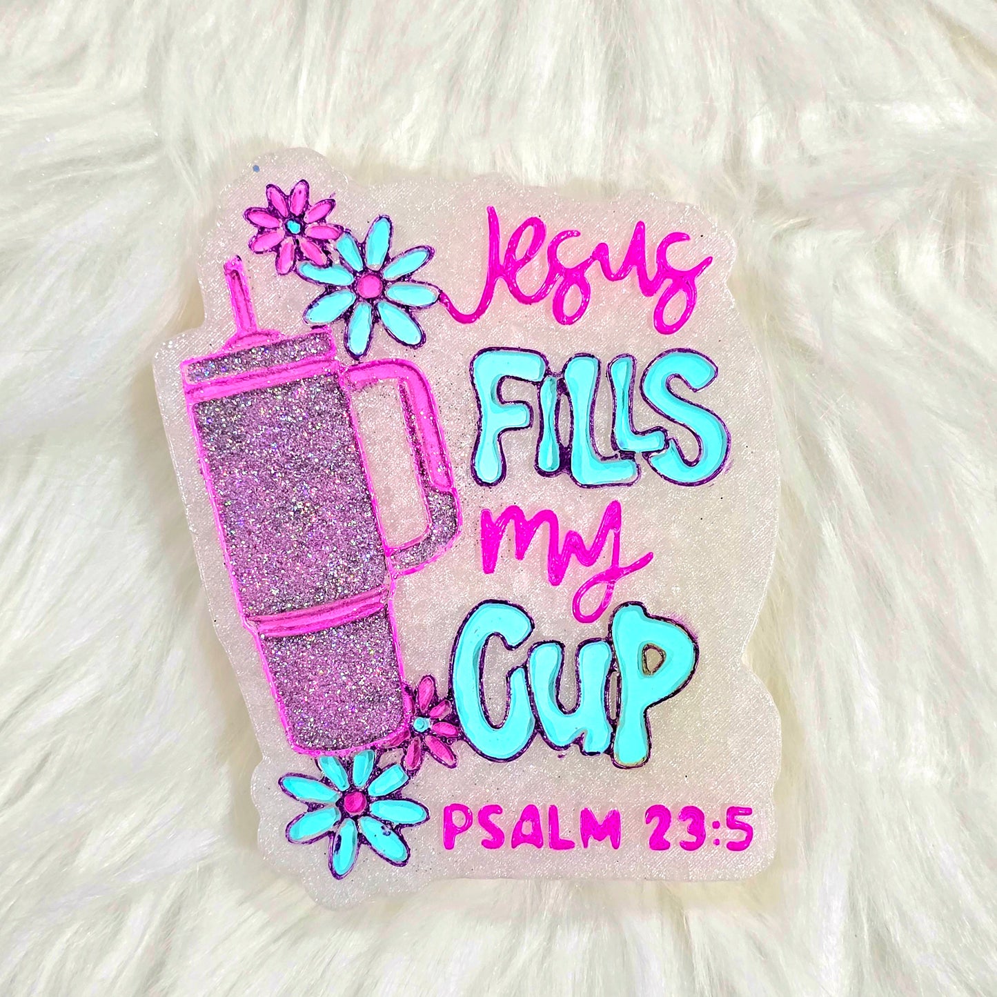 Jesus Fills my Cup - Car Freshie/ Scent: Yum Boujee Marshmallow