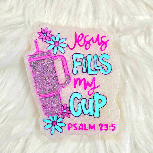 Jesus Fills my Cup - Car Freshie/ Scent: Yum Boujee Marshmallow