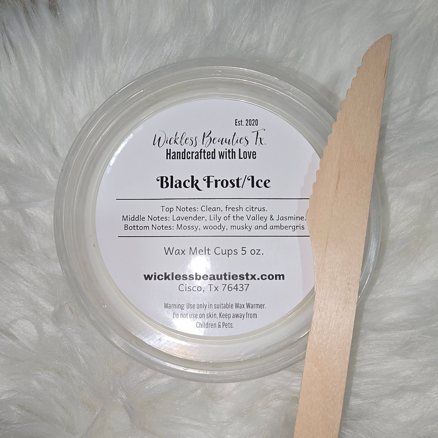Black Frost/Ice - Wax MeltCups 5 oz.
