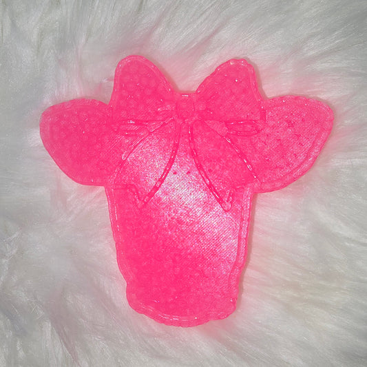 RTS - Cow Head w/Bow - Undecorated Car Freshie