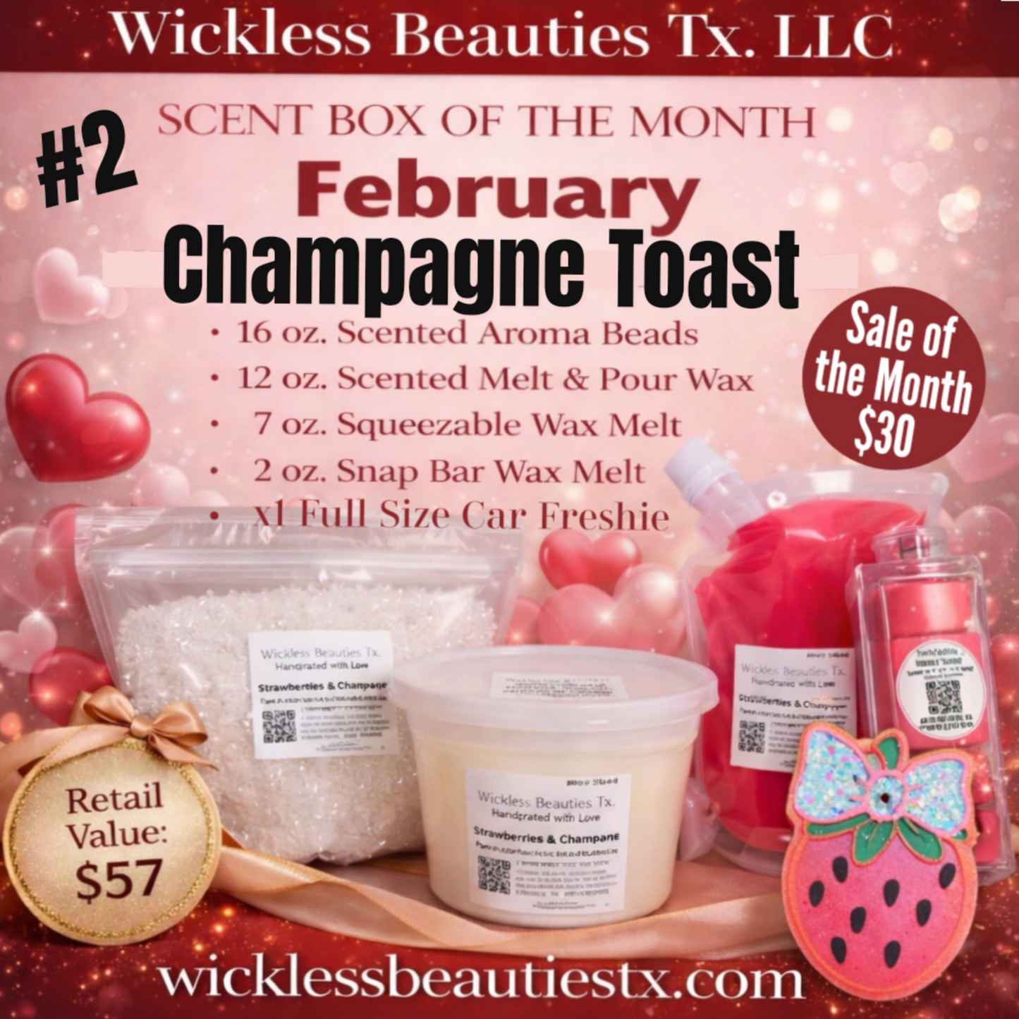 #2 February Scent Box $30/Champagne Toast