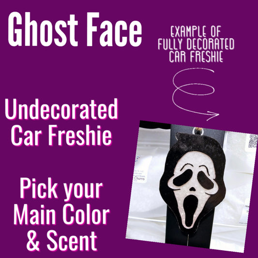 Ghost Face - Undecorated Car Freshie