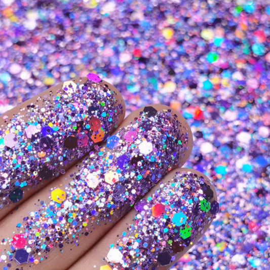 Light Purple Holographic Chunky Glitter 1 oz.