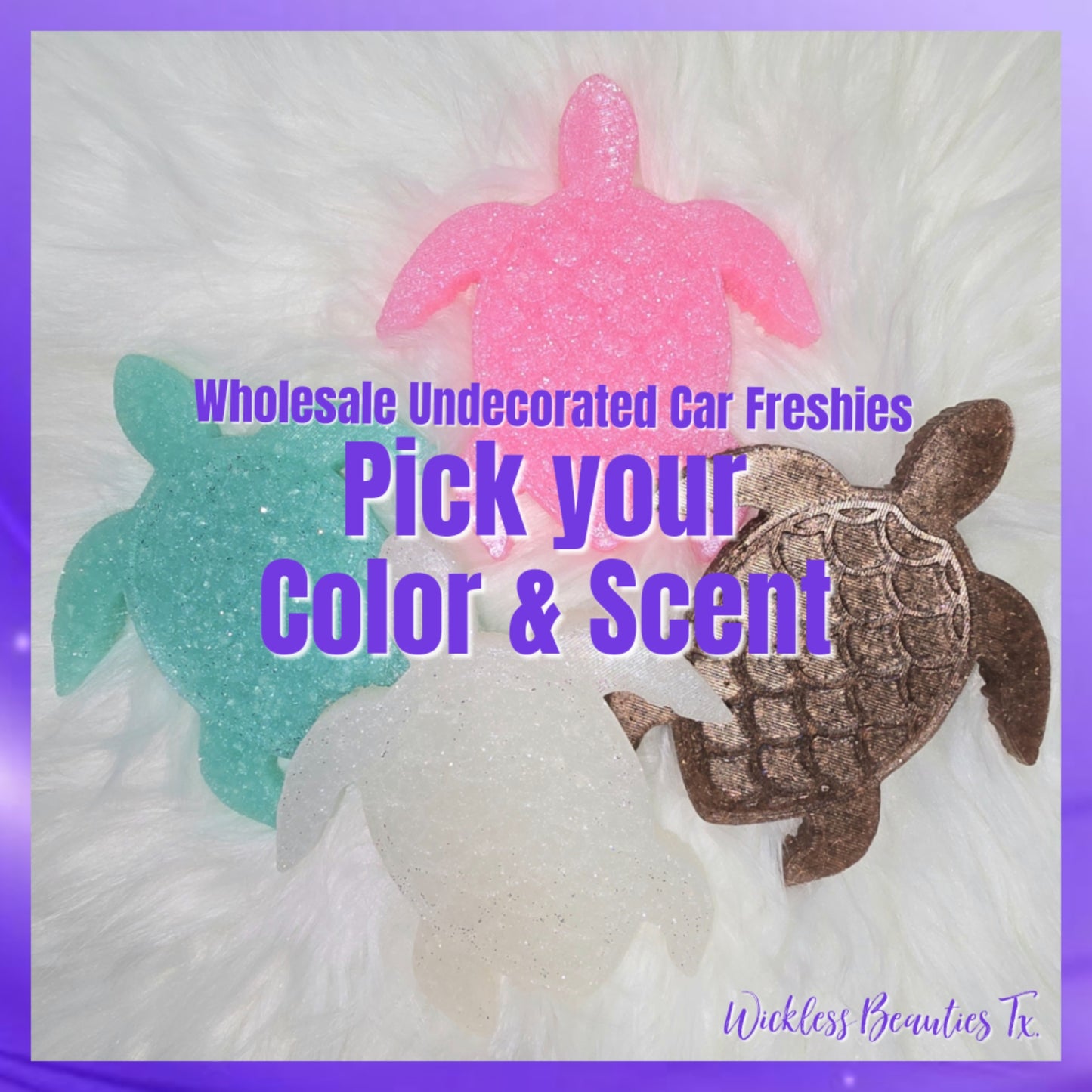 Sea Turtle - Undecorated Car Freshie