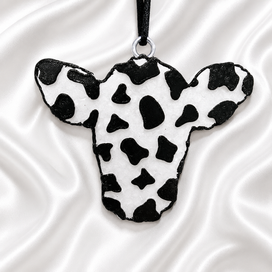 Cow Print Head Car Freshie