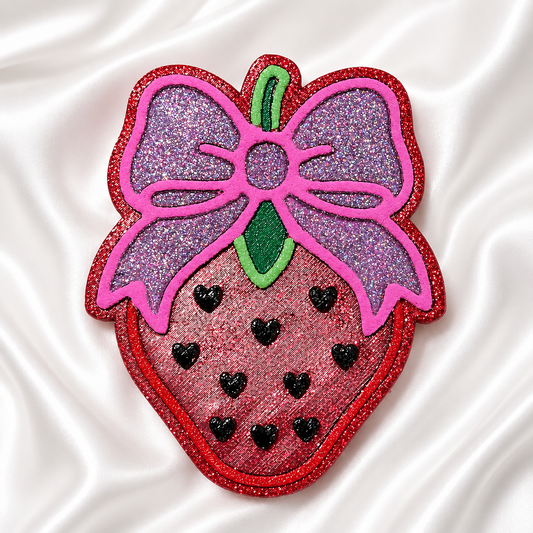 Heart Strawberry/with Bow Car Freshie